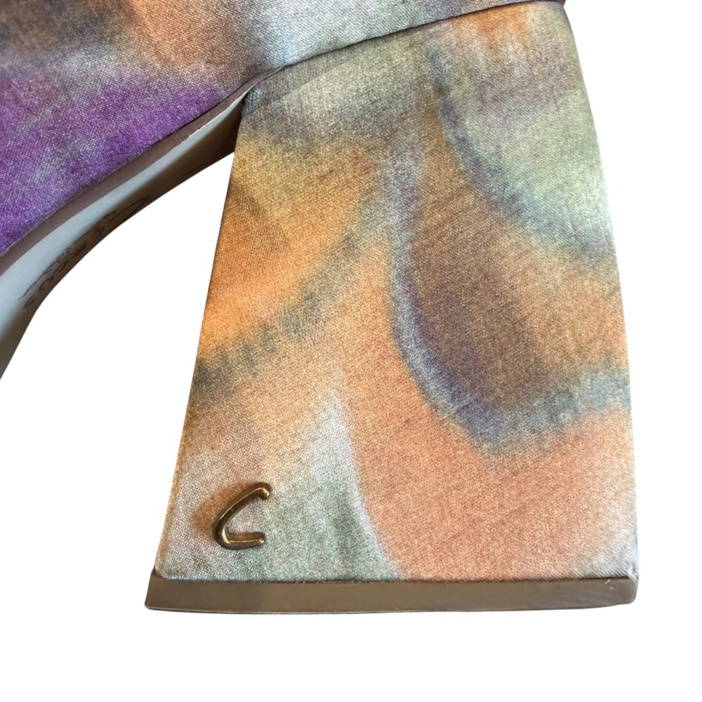 Circus Sam Edelman Kay Platform Mary Jane Size 6 Tan Abstract Retro Mod Fairy - Picture 9 of 16